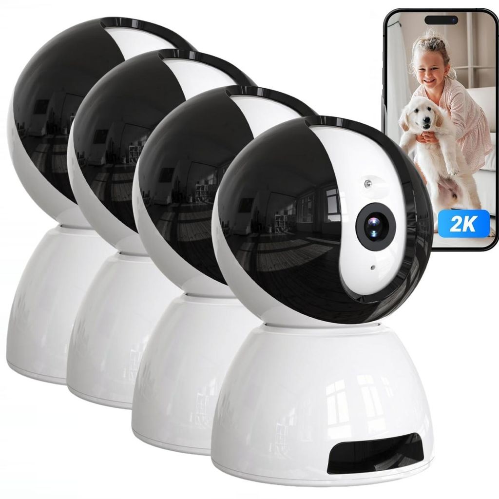 2K Überwachungskamera Innen 360° Indoor Hundekamera Produktbild 