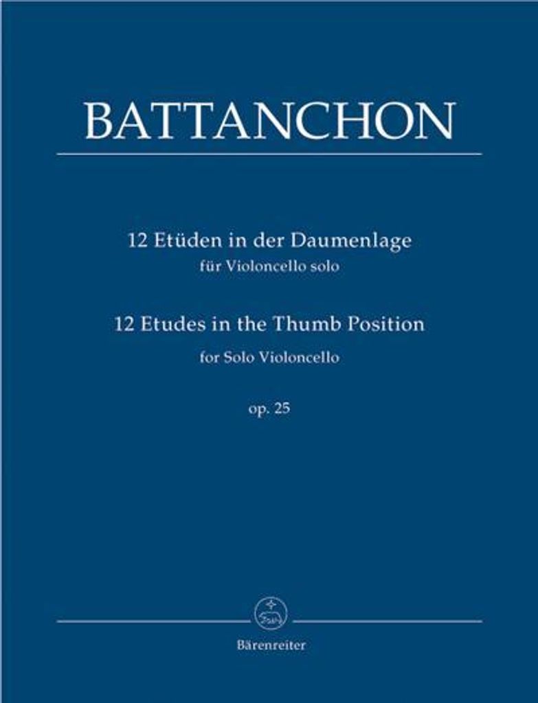12 Etüden in der Daumenlage für Violoncello solo op.25