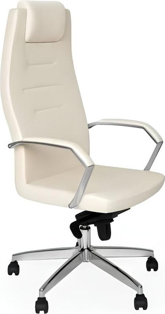 Weißer Sessel Designer Stuhl Bürostühle Drehstuhl Chefsessel Einsitzer