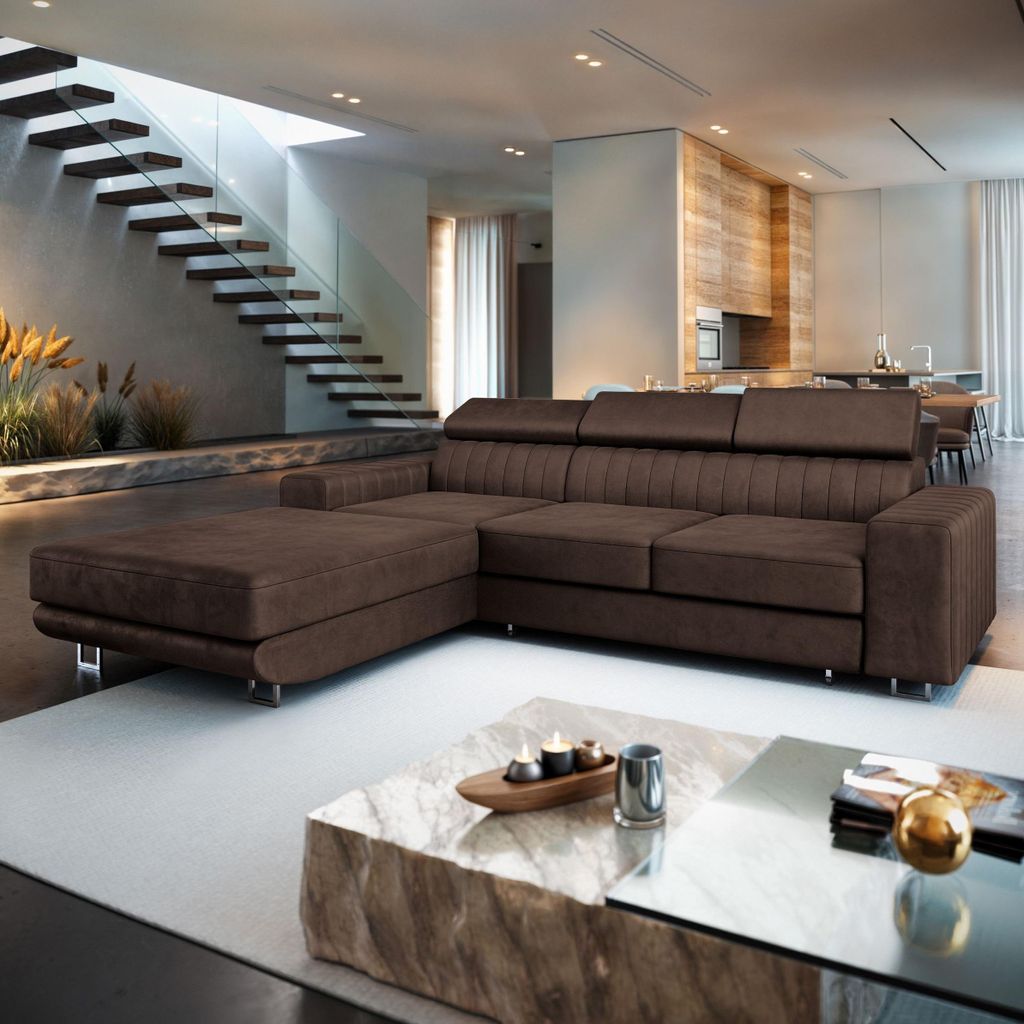 Masseno Ecksofa NOTO L-S mit Schlaffunktion L-Form, Sofa Produktbild 
