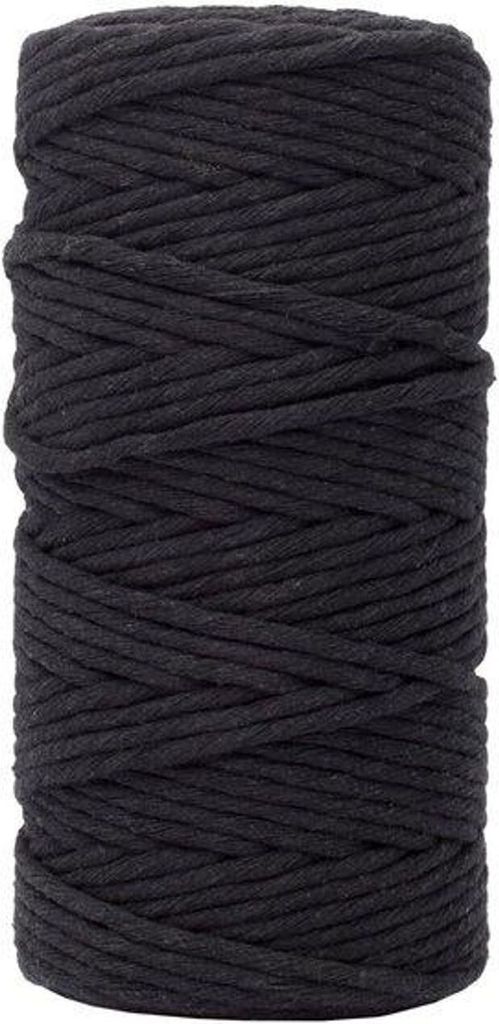 Vaessen Creative | Makramee Garn 3mmx100m Schwarz