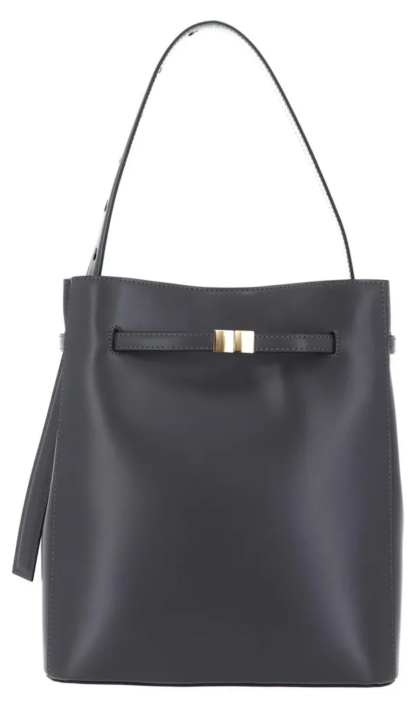 Sac épaule Marc O'Polo Tally anti-encombrement cuir gris chic
