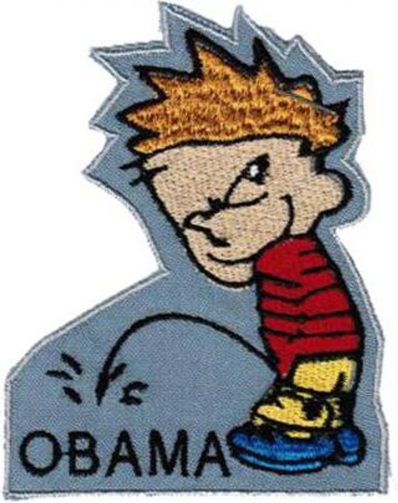 Aufnäher - Pinkelmännchen - 02550 - Gr. ca. 7 x 9 cm - Patches Stick Applikation