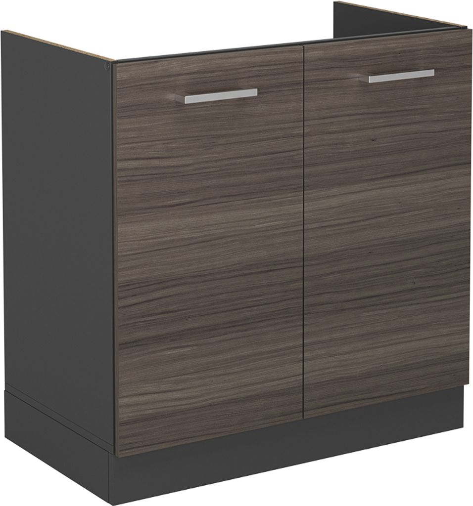 Spülenunterschrank Vicco R-Line Edelgrau 80 cm ohne Arbeitsplatte, Model 53783