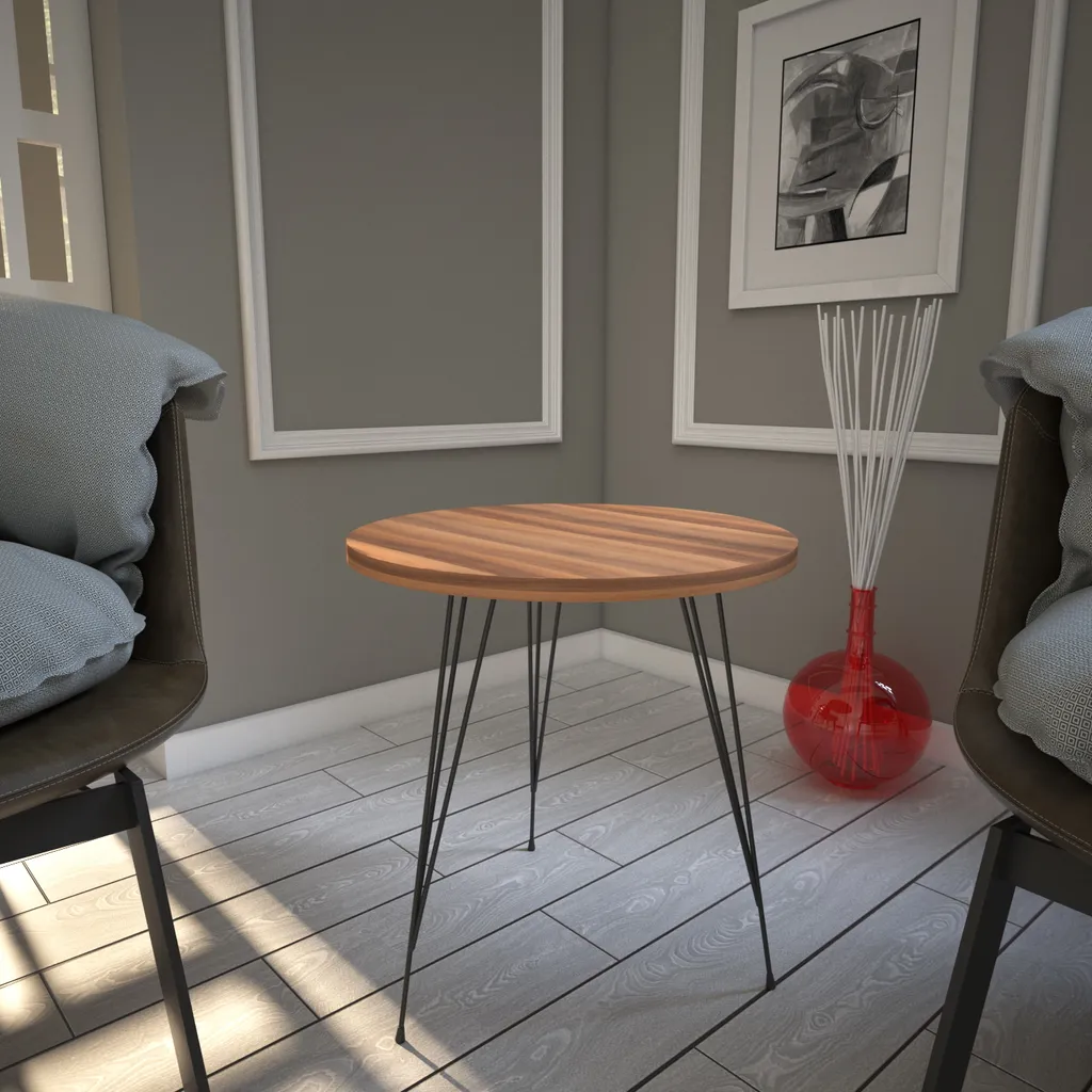 Skye Decor Sandalf Tavolino Noce Moderno | Design 40x40 cm Salotto