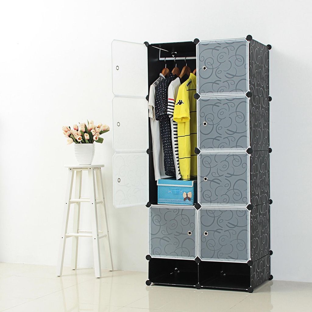 YZNAHRE Kleiderschrank 70 cm Breit Garderobenschrank Produktbild 