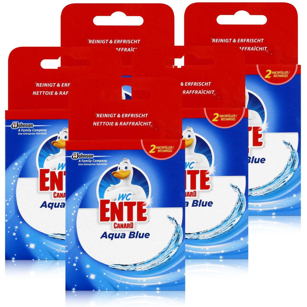 WC Ente Nachfüller für Einhänger Aqua Blue 2x40g WC-Stein Produktbild 