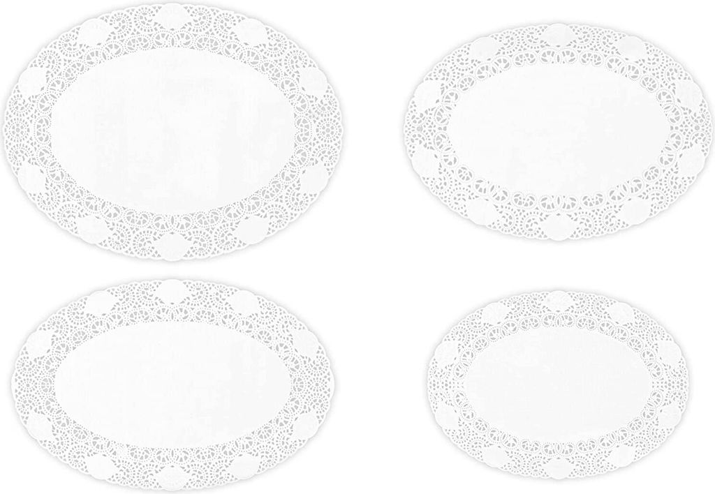 Hypafol Tortenspitzen Set | Spitzendeckchen für Kuchen, Torte, Snacks | Plattenunterlage aus 100% Papier | Ideal für Gastronomie, Hochzeiten, Geb...
