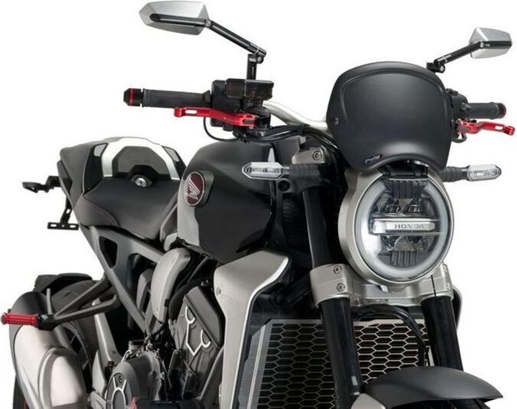 PUIG 9768J Frontplatte ABS passend fuer HONDA CB1000R NEO SPORTS CAFE Mattschwarz