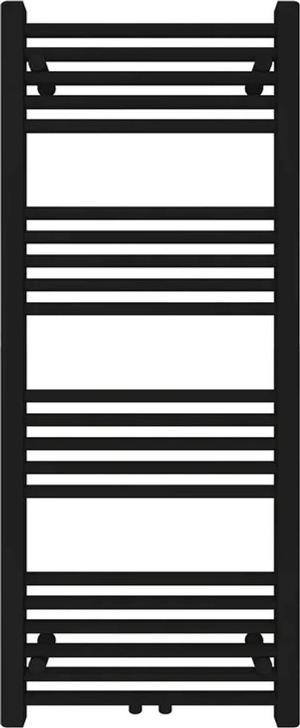 Badheizkörper mit Mittelanschluss Comfort Schwarz Gerade 50x120 cm Heizkörper