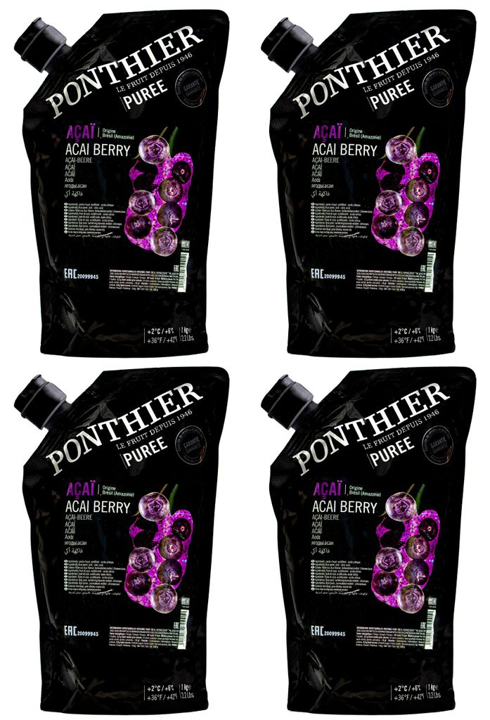 Ponthier ACAI-BEERE-Frucht-PÜREE 4x 1KG Produktbild 