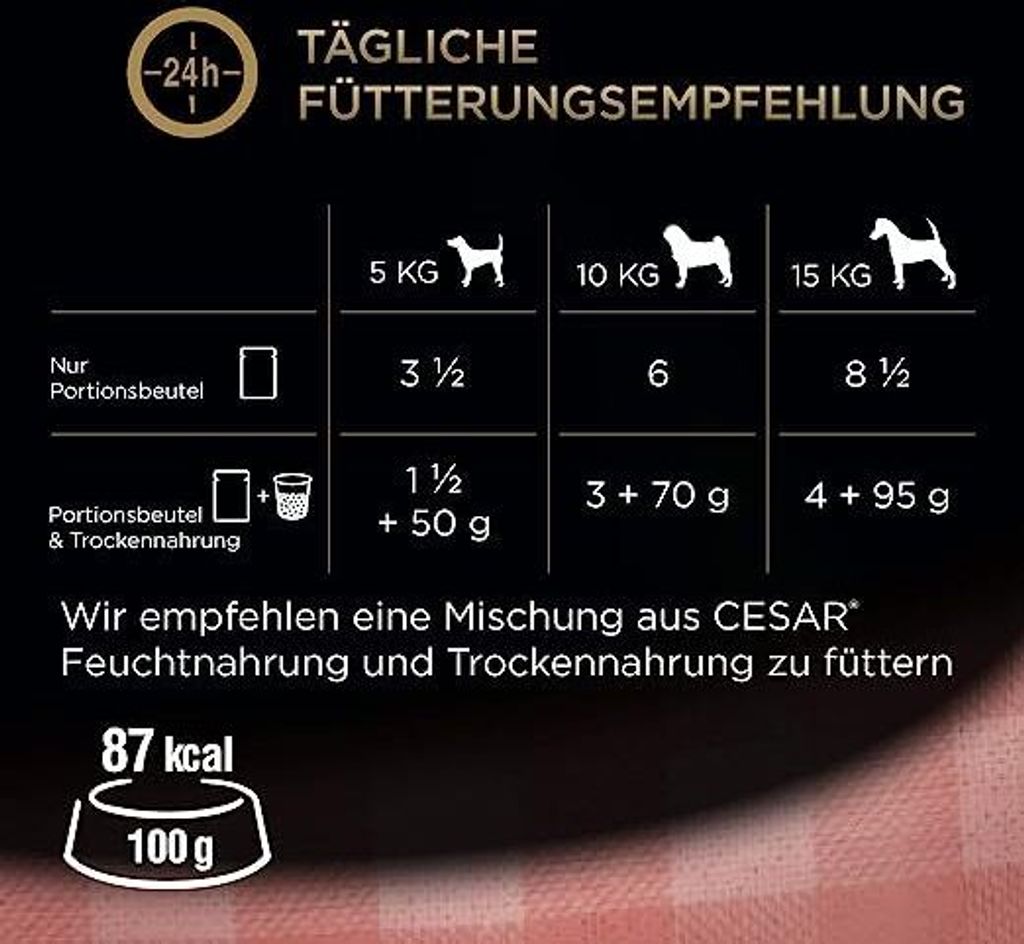 Cesar Feines Hundefutter Nassfutter Kaufland.de