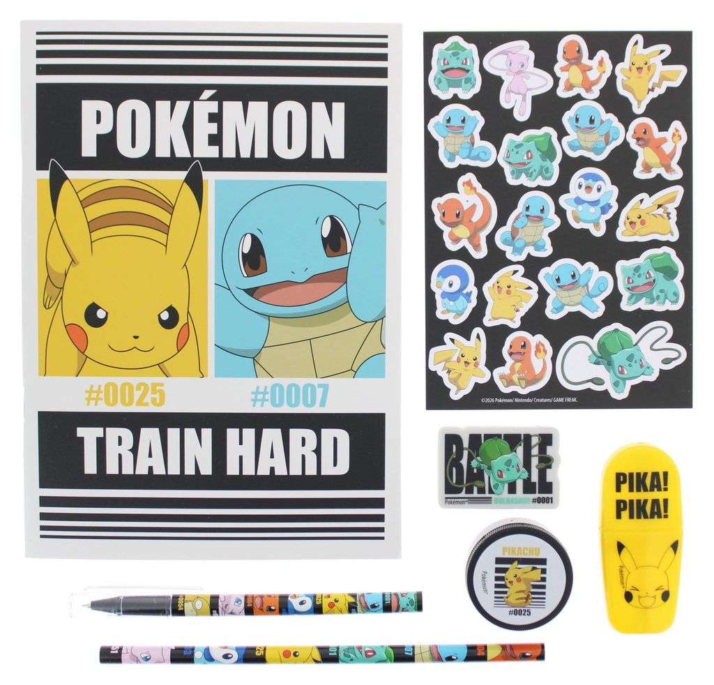 Zestaw do pisania Pokémon, 7 elementów Zdjęcie produktu 