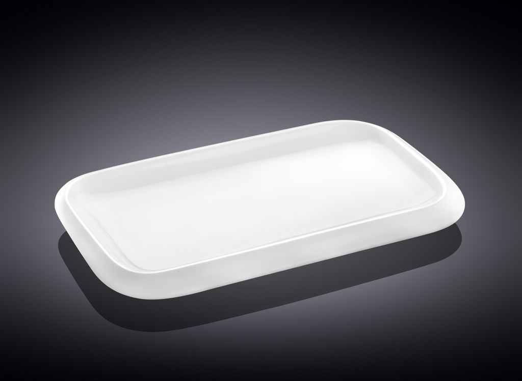 Taca do serwowania Wilmax 30 x 18 cm, porcelanowa, biała Zdjęcie produktu 