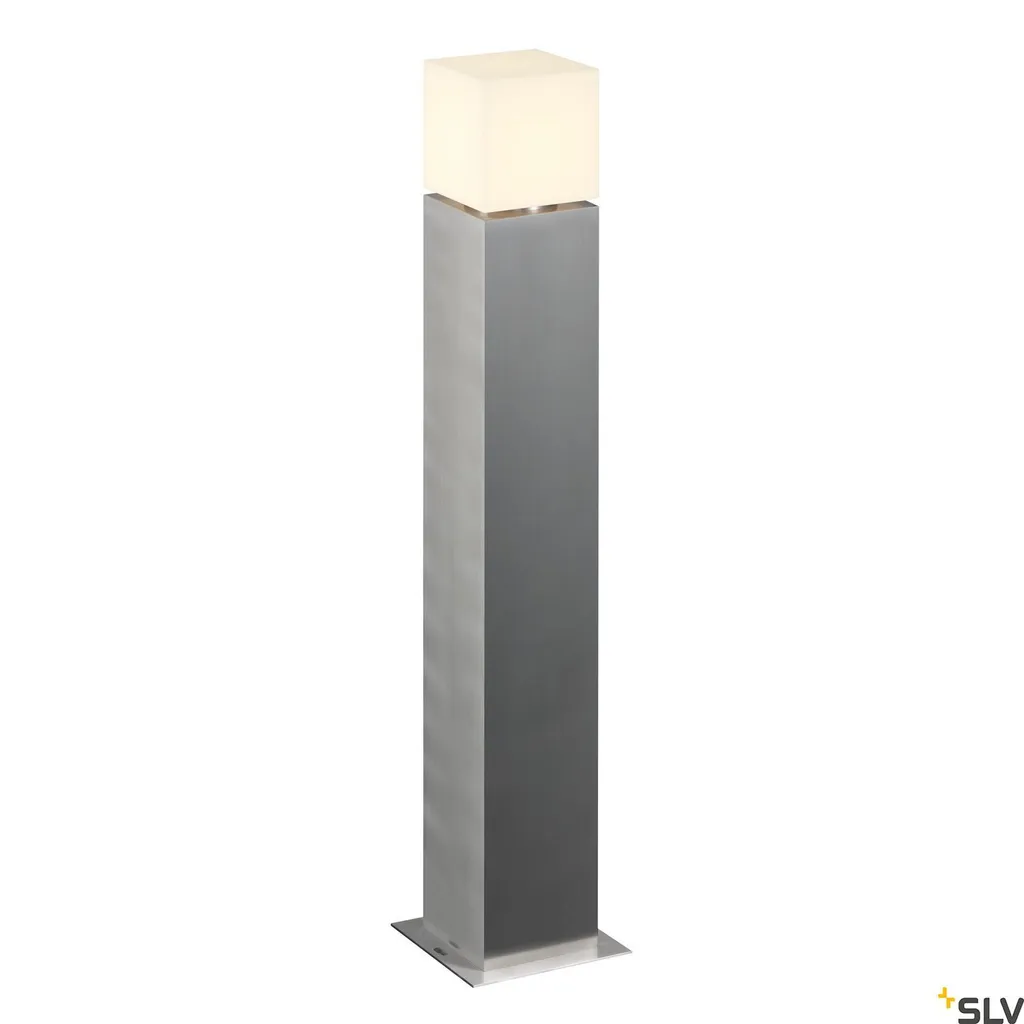 Luminaire de jardin E27 Square Pole 90 robuste en acier inoxydable 90cm