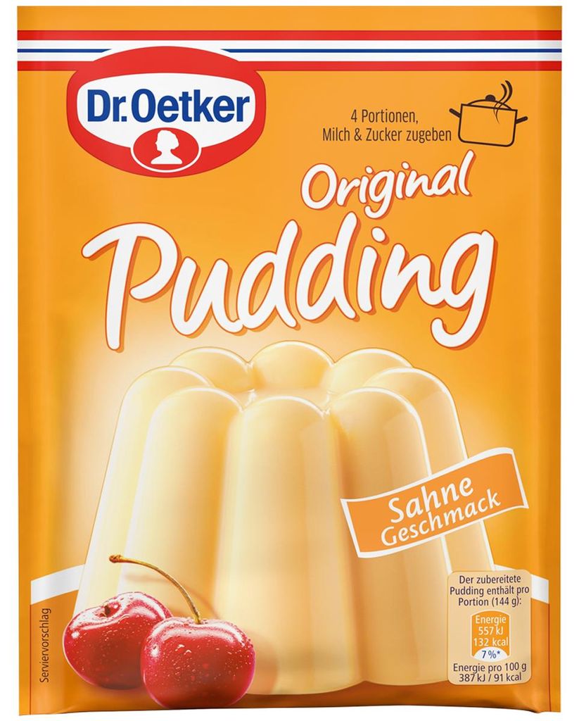 Dr. Oetker Originální pudink s příchutí smetany 3er 111g Obrázek produktu 