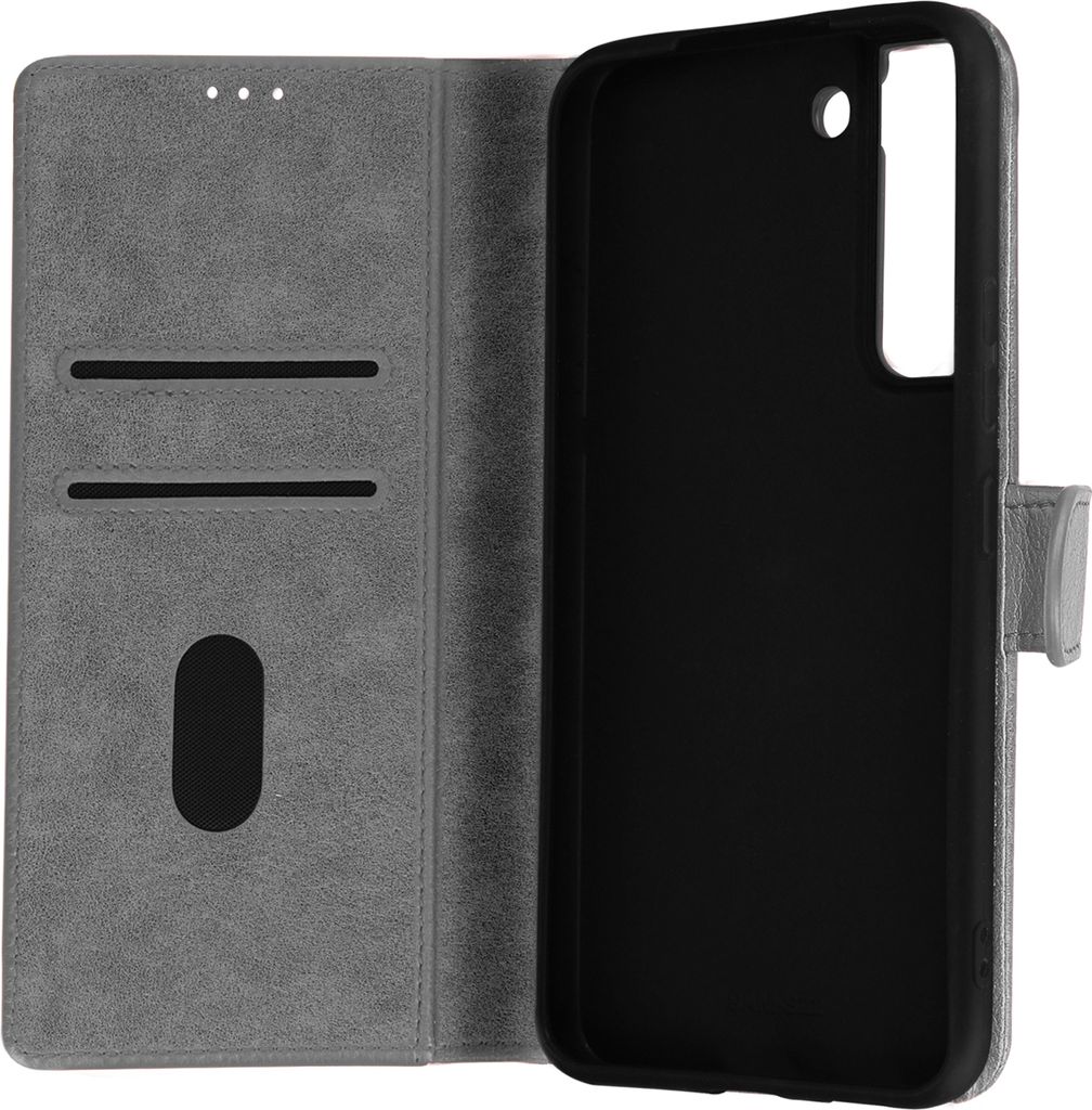 Etui Kunstleder mit Standfunktion für Samsung Galaxy S22 - Grau