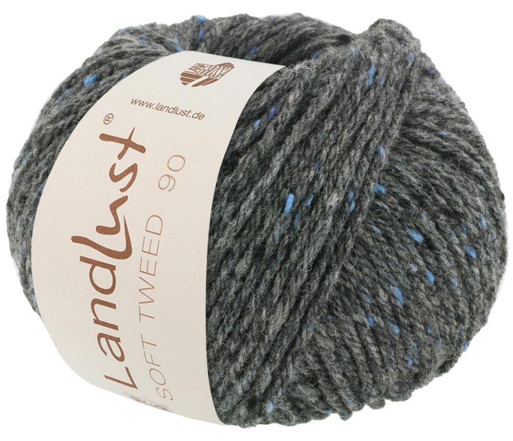 Lana Grossa - Landlust Soft Tweed 90 0005 anthrazit meliert Produktbild 