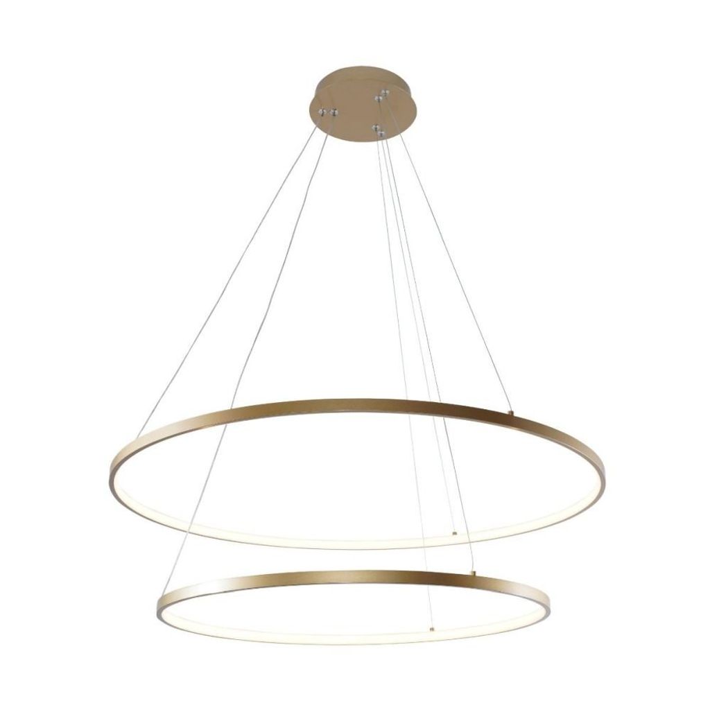 ZUMALINE LED-Pendelleuchte 3200 lm 3000+4000+6000K Gold BRENO 2023200-GD