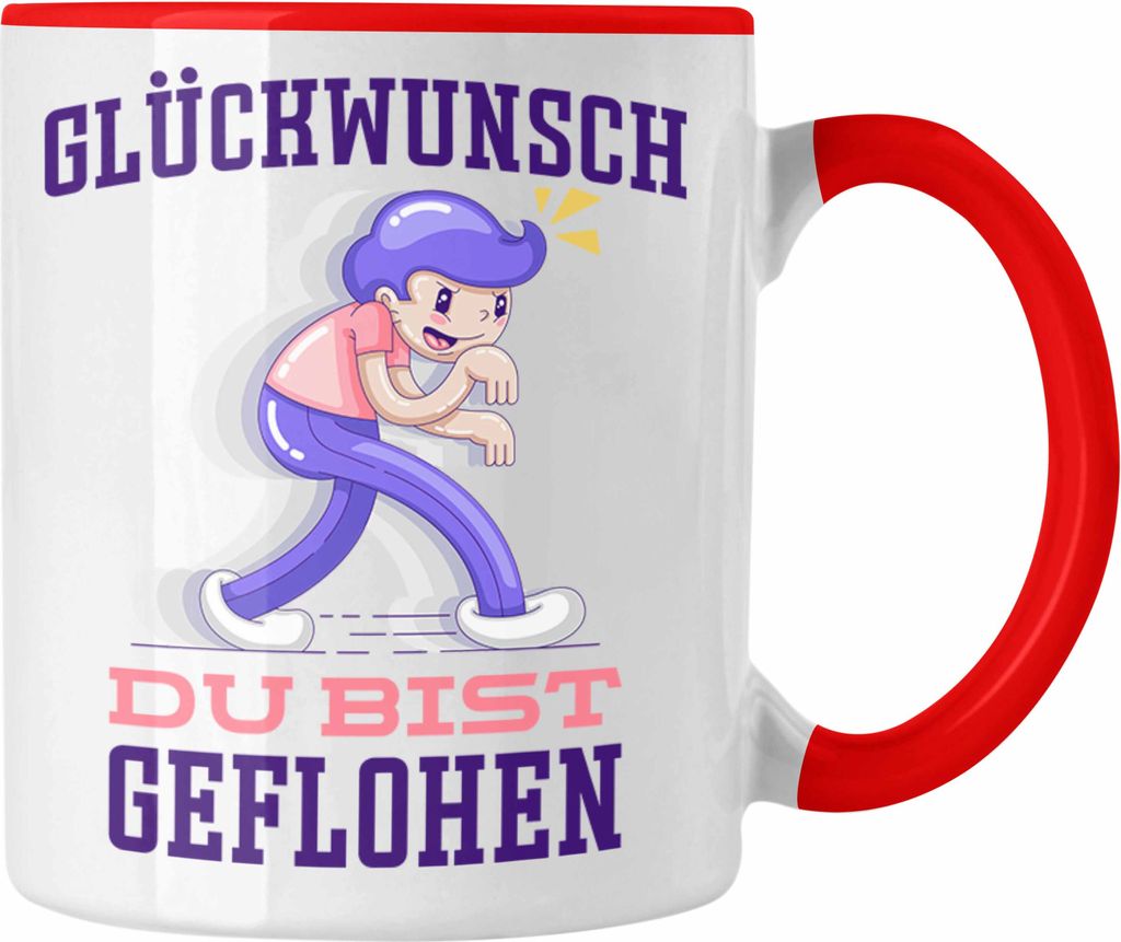 Trendation - Glückwunsch Du Bist Geflohen Tasse Jobwechsel Produktbild 