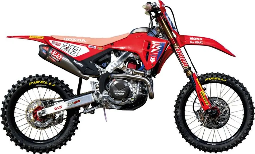 Kit graphique Honda HRC pour rénovation de plastiques moto de cross