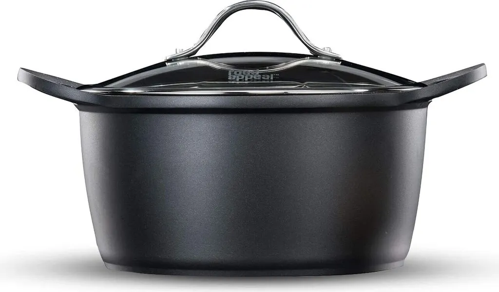 Padella Per Arrosti In Smalto E Ferro 28 Cm – Finitura Maculata Nera – Antiaderente Senza Rivestimento Chimico – Teglia Per Barbecue E Forno - 3