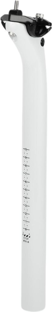 1 Stk. Fahrradsattelstš¹tzen 31,6x400mm Fahrradsattelstš¹tze Universal Leichtgewicht Kohlefaser Wei?