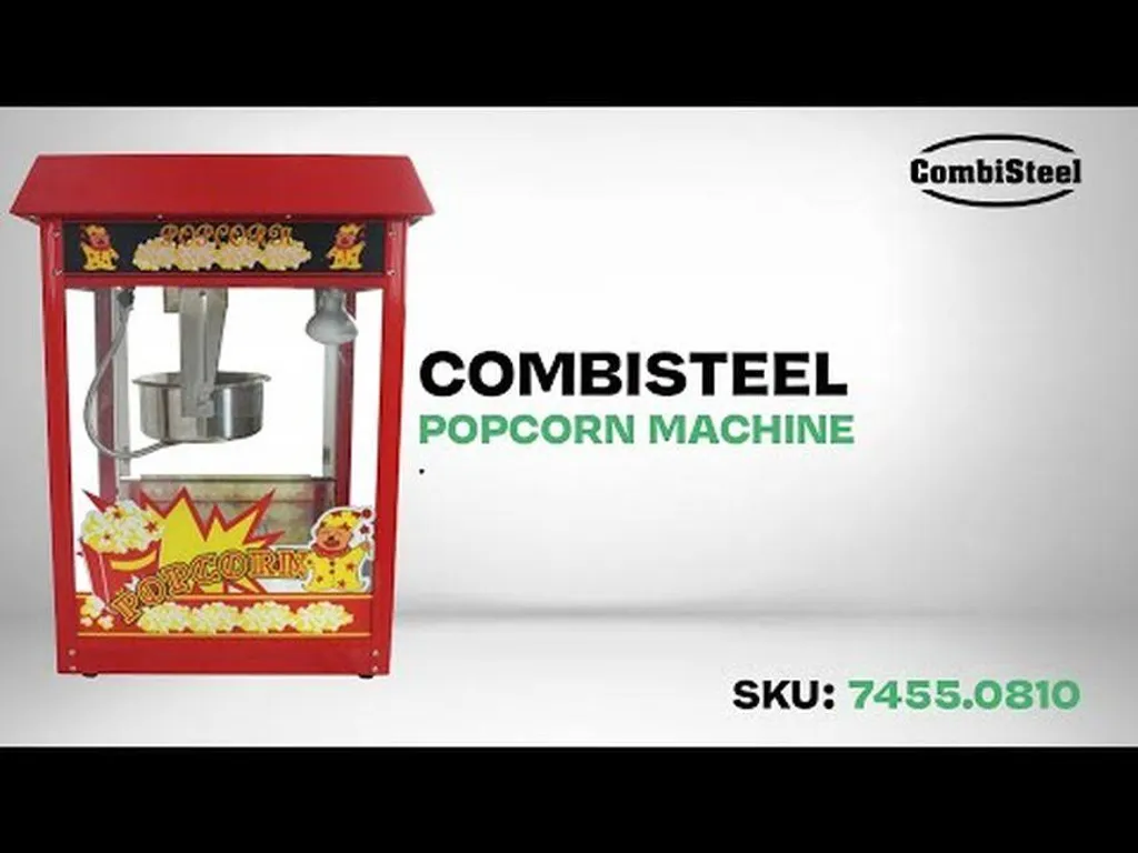 Machine à pop-corn professionnelle avec vitrine chauffante - 9