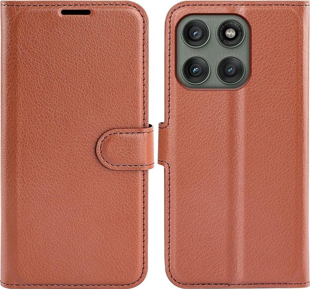 Motorola Edge 60 Pro Hülle - Coverup Klapphülle - Braun