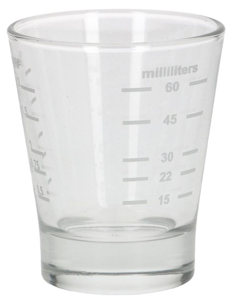 Espresso Shotglass Messglas 15/60 ml - Barista Zubehör Produktbild 