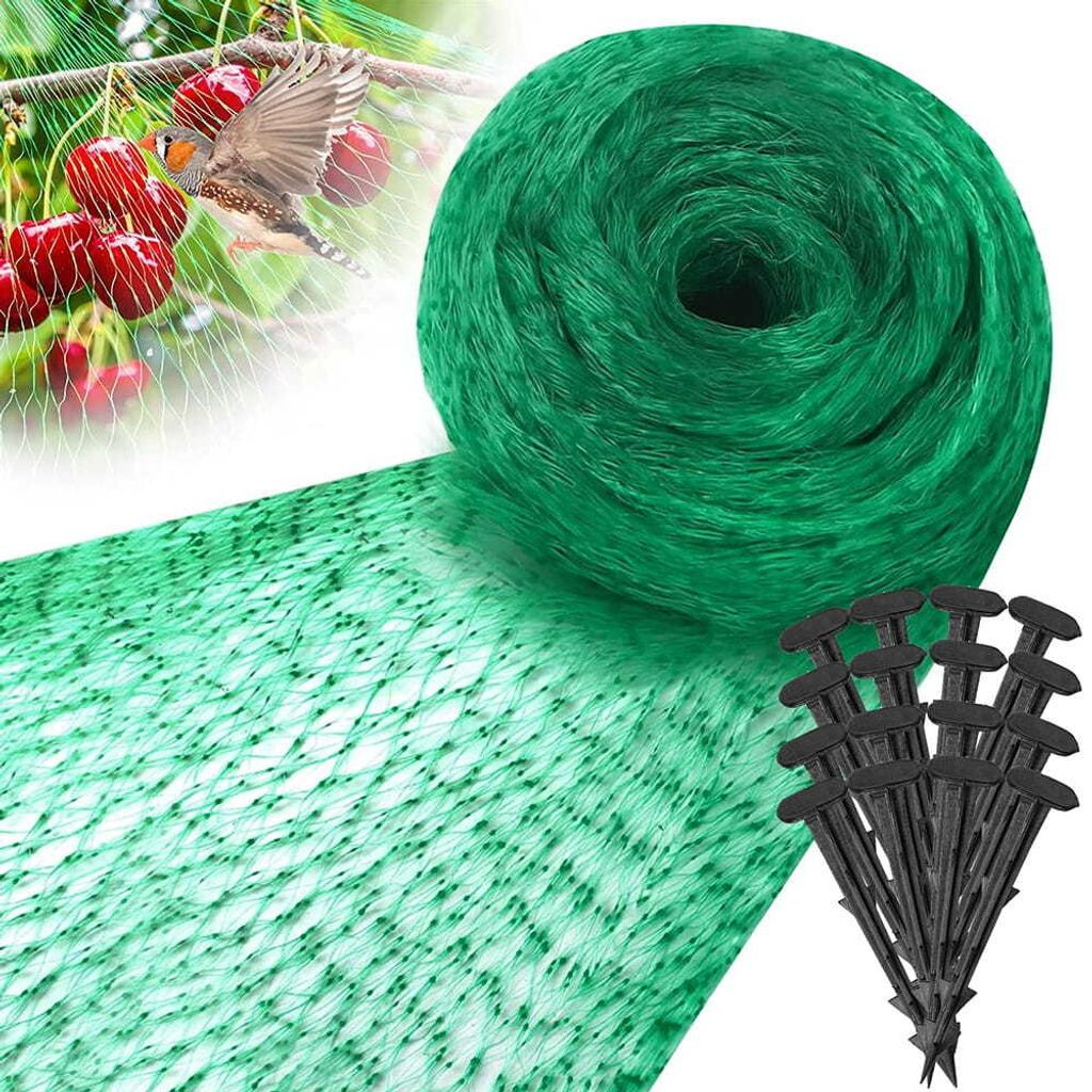 Deco4Home Siatka ochronna przeciw ptakom | 8m x 14m | + 16 Zdjęcie produktu 