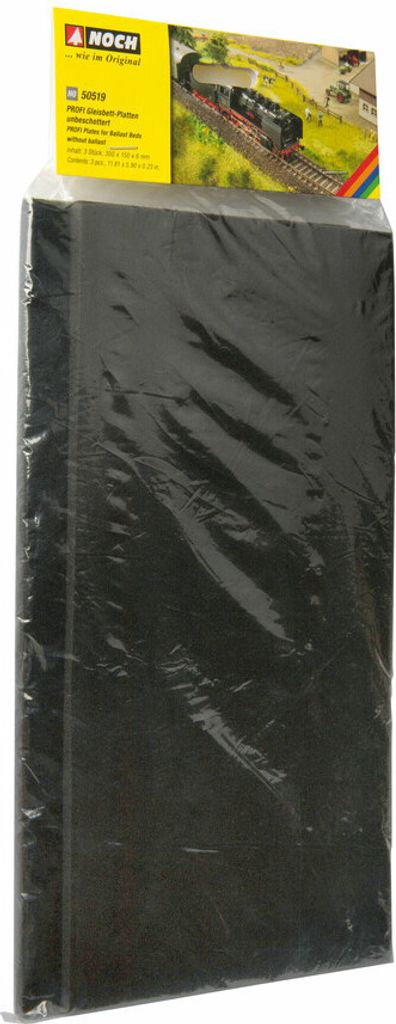Noch PROFI Gleisbett-Platten, unbeschottert 3 Stück, 300 x 150 x 6 mm, passend z