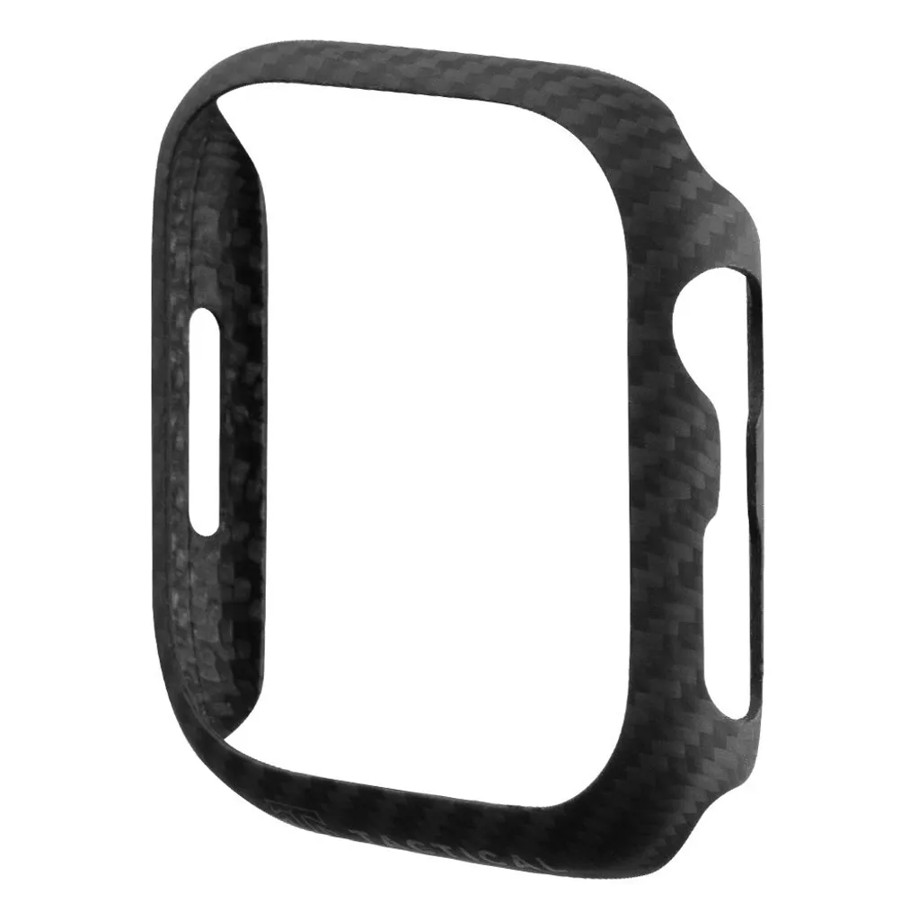 Bracelet Anti-Casse Apple Watch 7 45mm Noir Tactique Zulu en Aramide