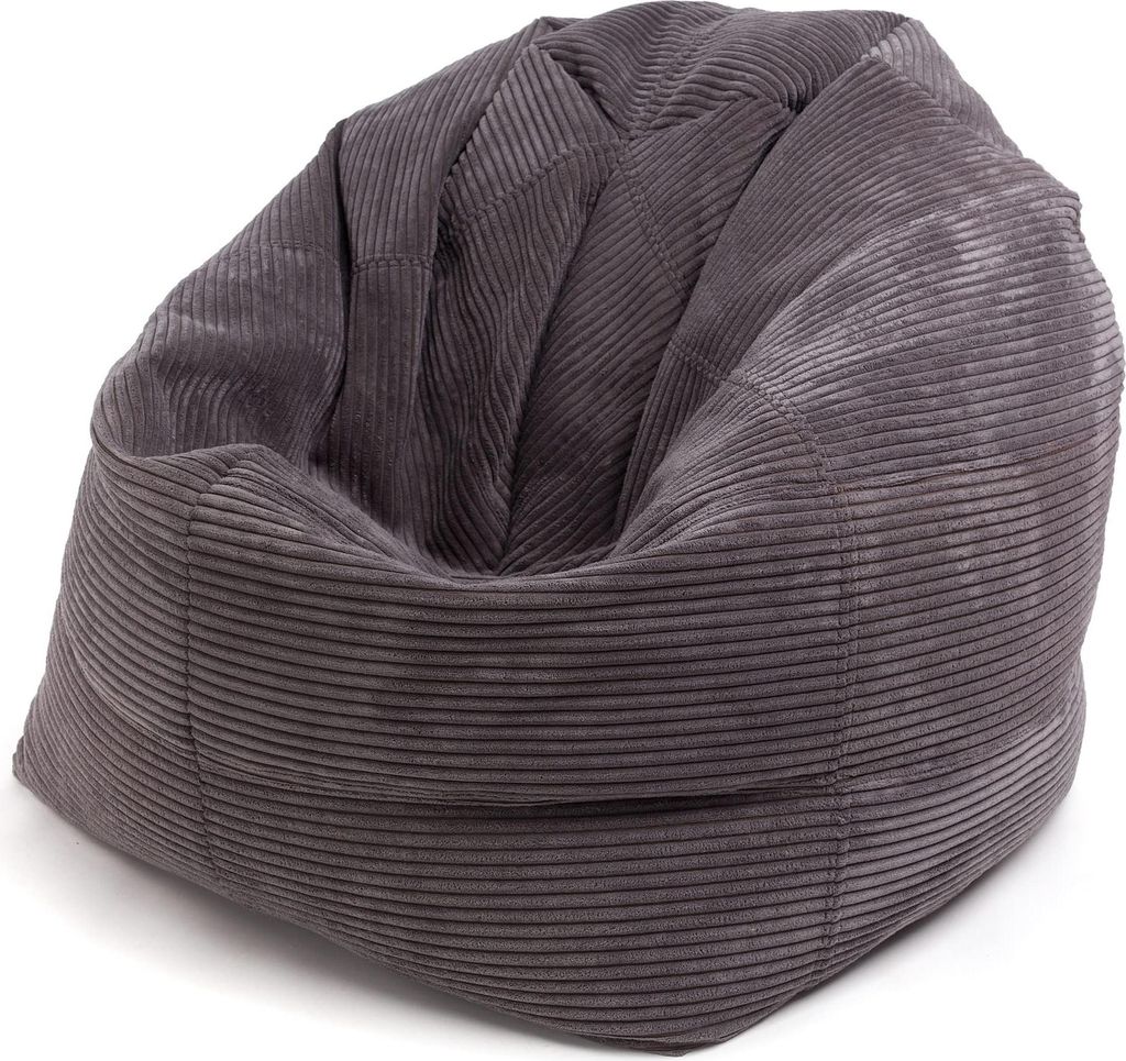 Ecopuf, Sofi, Sitzsack Pouf, Sack Poufsessel Pufsack Kinder, Erwachene, Anthrazit Sz90