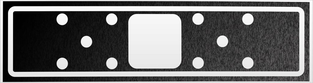 Kiwistar Pflaster invertiert Magnetschild Schild magnetisch - 45cm Schwarz - reflektierend - Magnetfolie für Auto PKW Kfz