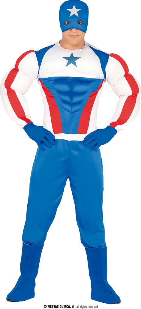 Superheld Maske Abenteuerfigur Kostüm Karneval Fantasie Produktbild 