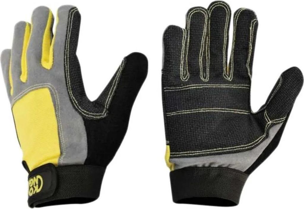 Kong Italy Full Handschuhe Schwarz,Grau S Herren Schwarz,Grau S