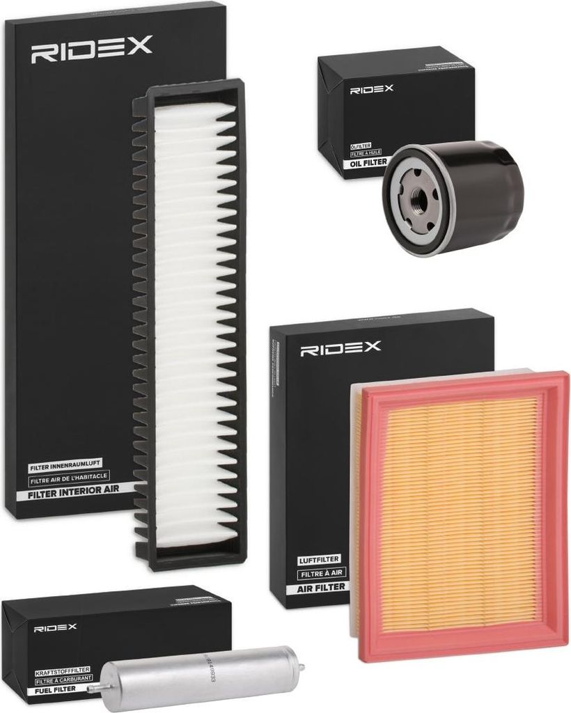RIDEX Filterset Inspektionspaket Filtersatz für MINI Schrägheck (R50, R53)