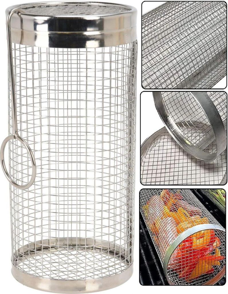 Kosz do grillowania warzyw 9x9x20cm Zdjęcie produktu 
