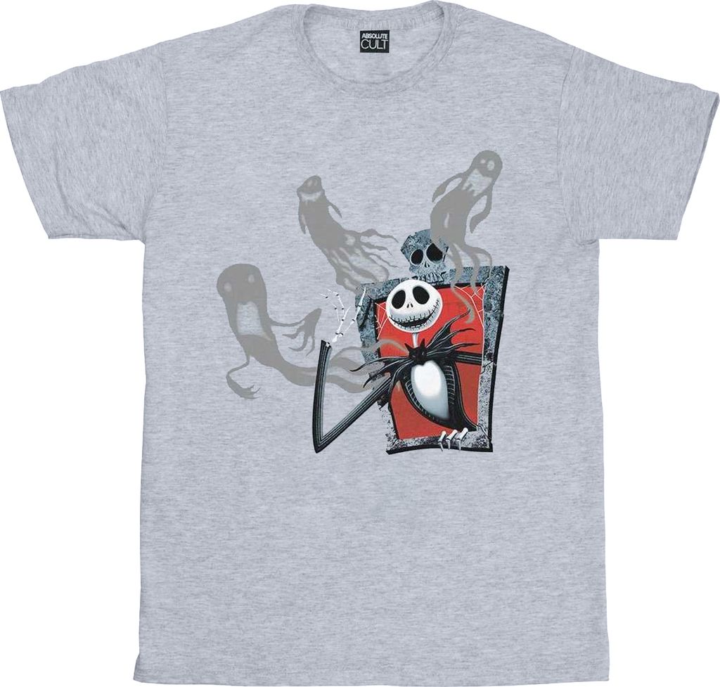 Disney - "Nightmare Before Christmas Ghosts Of Jack" T-Shirt für Damen BI41564 (XL) (Grau)