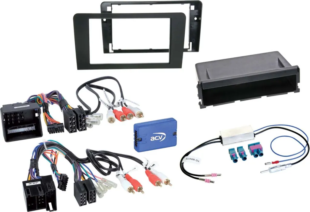 Kit Autoradio 2-DIN Audi A3 8P 2003-2013 avec Interface SWC et Antenne