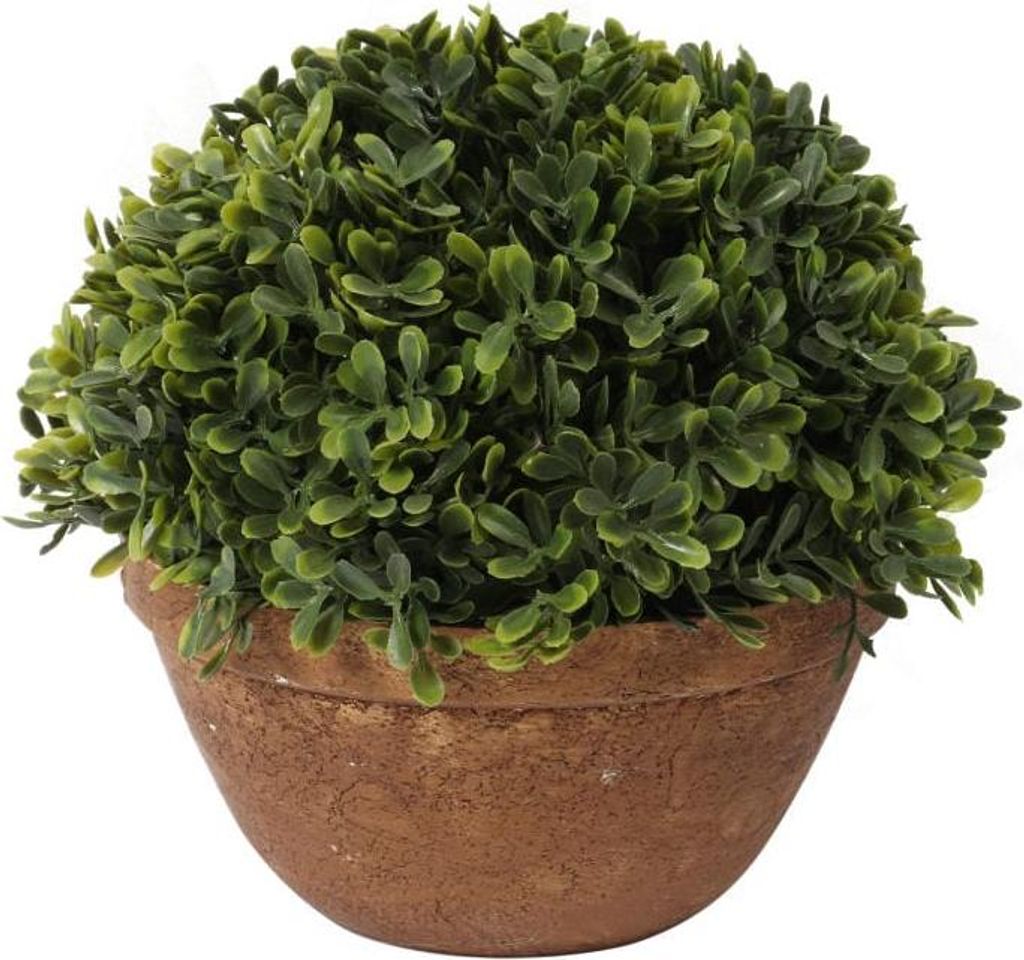 Sztuczna Roślina Bukszpan w Ceramicznej Doniczce 20 cm Zdjęcie produktu 