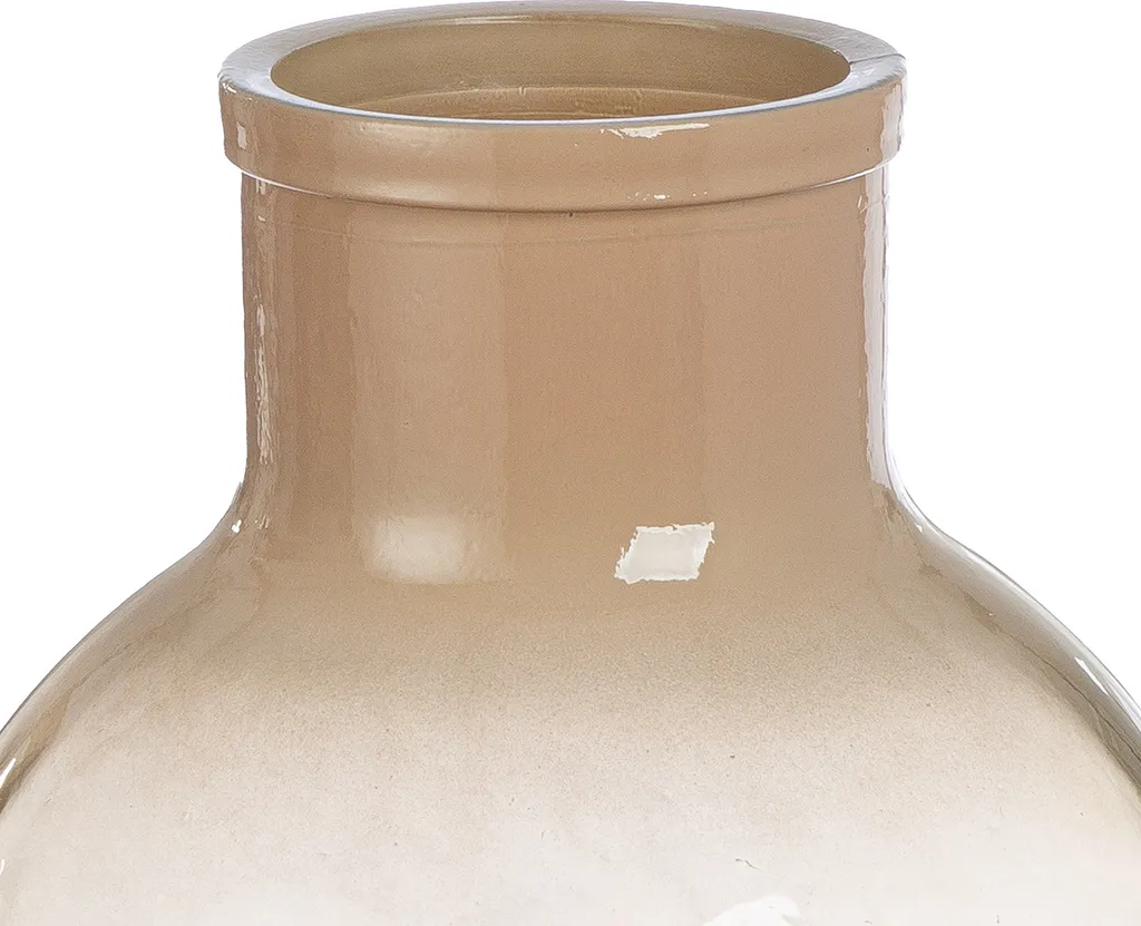 Vase en Verre Stable Novelle Gilde, Solution Déco Chic Marron 31x24cm - 3