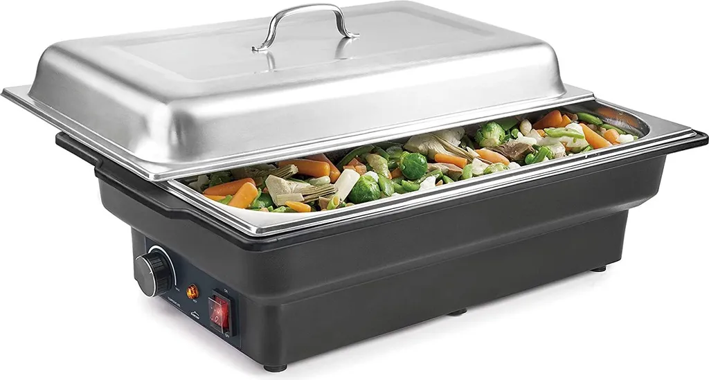 LaCor 69336 Chafing Dish Électrique 900W en Acier Inox avec Thermostat