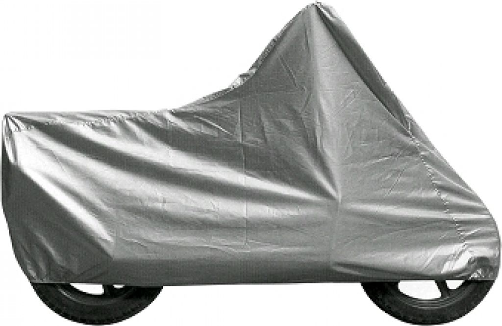 OPM Outdoor Abdeckplane Größe grau mit Befestigungsgurt - Größe: xxl 264x105x130cm