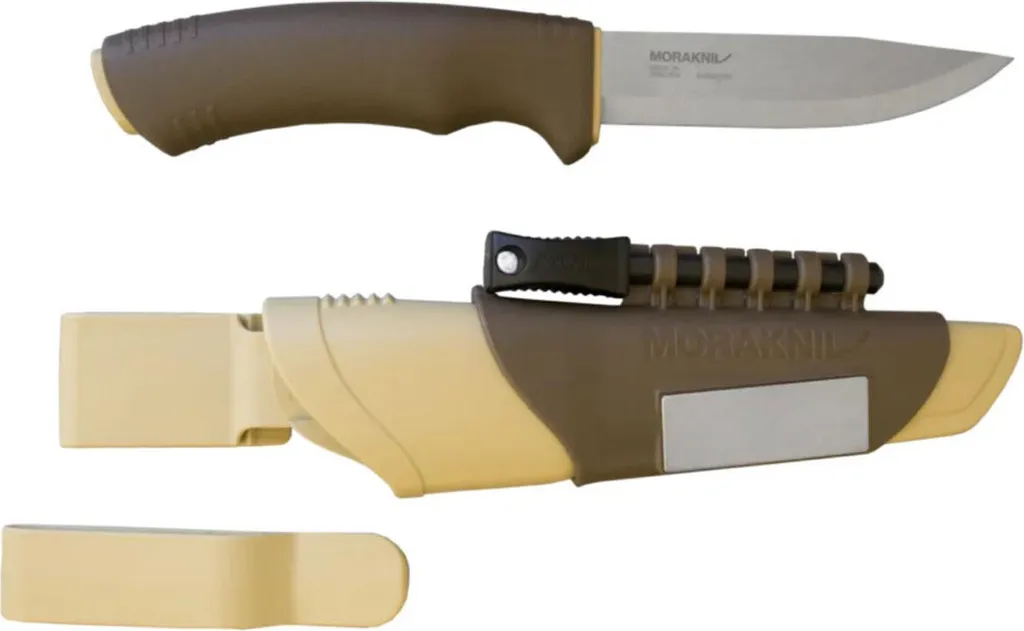 Couteau Morakniv Bushcraft Survival S Lame Inox 3,2mm avec Affûteur Diamant