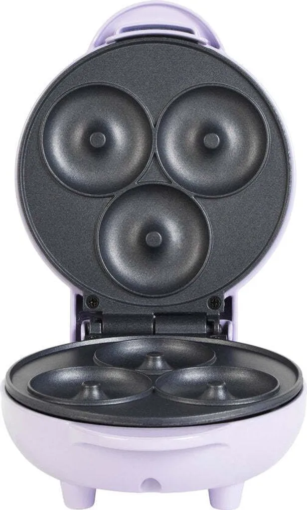 Mini-Donut Petra 550W Lilas : Plaques Antiadhésives et Nettoyage Express