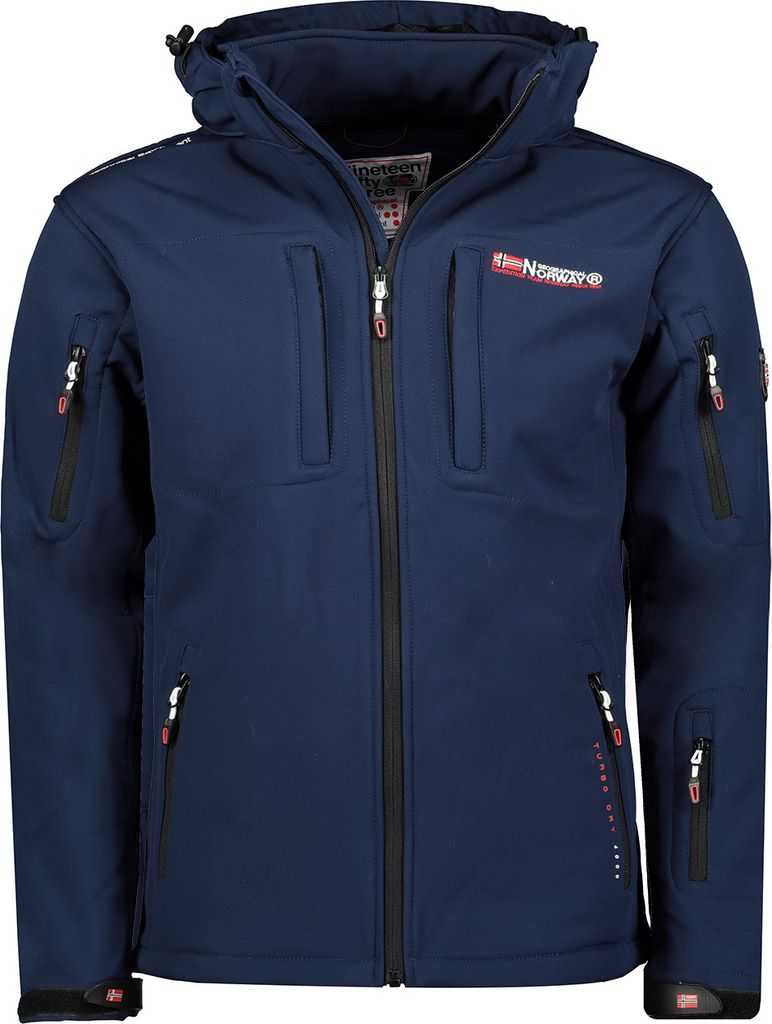 Geographical Norway Herren Softshell Übergangsjacke Model: Tunar, Farbe: Blau, Größe M