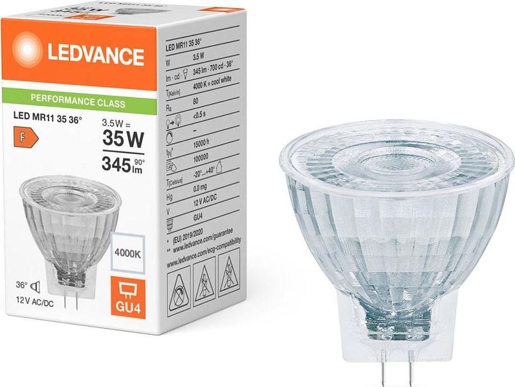 LEDVANCE LED reflektor MR11 Parathom GU4 4,2W 360lm Obrázok produktu 