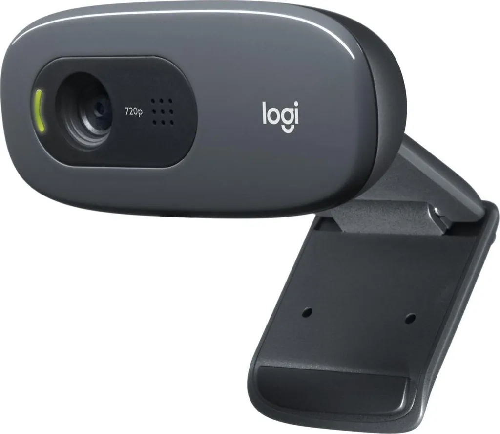 Logitech C270 Webcam avec Microphone Anti-Bruit et Correction de Lumière